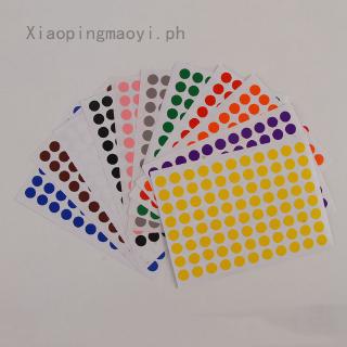 8mm Round Dot Color Label Self Adhesive Dot Sticker Office School Supplies