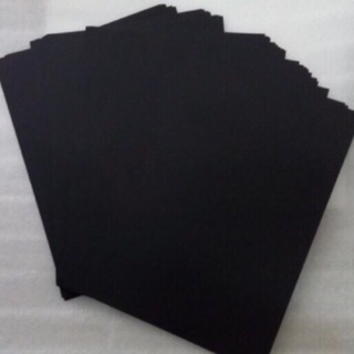 Black Cardstock 200gsm/ 270gsm 1 pack of 20 sheets or 24shts (1)