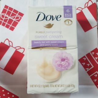 DOVE PURELY PAMPERING SWEET CREAM 6 BARS