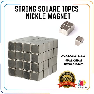 Neodymium magnet 10mm x 10mm 1pc Square Cube Shape Rare Earth Neodymium Super Strong NdFeB Magnet