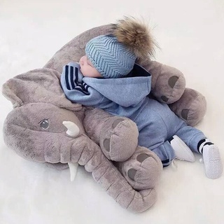 【recommended】Baby Soft Plush 60CM Elephant Sleep Pillow Calm Doll Toys Sleep Bed Lumbar Seat Cushion