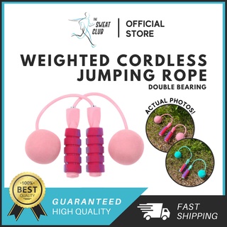 Weighted Cordless PVC Foam Jumping Rope Jump Rope Skip Rope Skipping Rope with Double Bearing