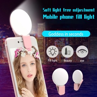 K Witton Rechargeable Selfie Fill Light LED Flash Selfie Ring Light For Camera Phone