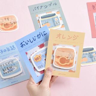 30 Pcs Passion fruit canned series Memo Pad Cute kawaii Sticky Note Stationery