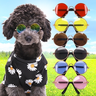 Pet Dog Cat Sunglasses Cool Handsome Accessories Sunglasses Small and Medium Dogs Universal Sun Protection Glasses Multi-Color Optional