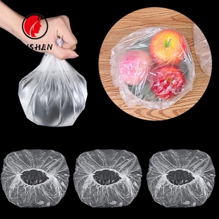 SUSHEN 100Pcs Saran Wrap Universal Food Storage Covers Bowl Cover Keeping Fresh Lids Food Fresh Cookware Reusable Stretch Suction Seal Silicone Lid