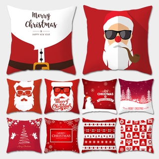 Spot 2020 Santa Claus Red Series Christmas Hugging Pillow Case Cushion Cushion Winter Color
