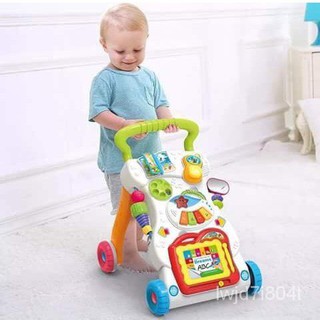 Baby Push Walker Music Educational Stand Kids Toy cod gg3C