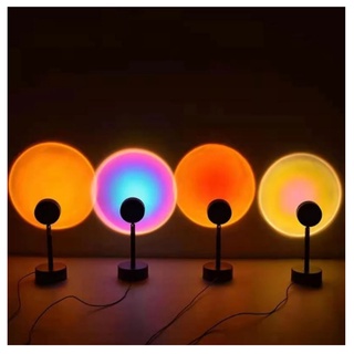 Rainbow Sunset Projector Sunset red lamp rainbow Light Colorful Light Indoor Decor Atmosphere Projection table lamp (1)