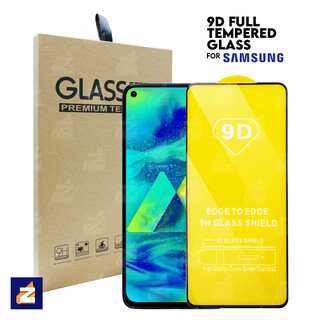 Samsung A72 A52 A42 A32 4G 5G A12 A02 A02s M02 M12 Tempered Glass 9D Full Adhesive Full Protector