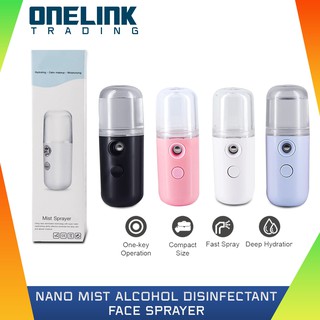 Portable Nano Mist Alcohol Disinfectants Sprayer Facial Body Steamer Moisturizing Skin
