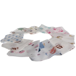 Inn ❀ 10Pcs Baby Towel Muslin Towel Handkerchiefs Wipe Towel