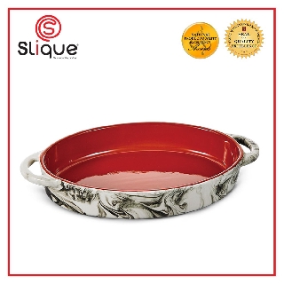 SLIQUE Stoneware Baking Dish 900ml | Microwave and Oven Safe Baking Essentials