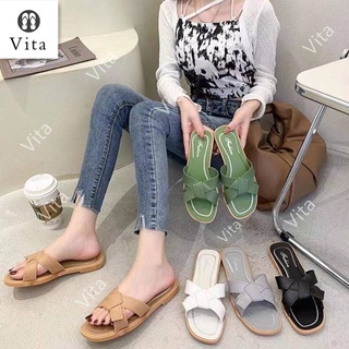 Korean fashion flats sandals for woman (add one size)