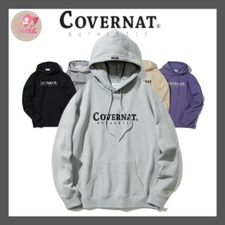 [COVERNAT] Authentic Logo Hoodie (Gray / Black / Navy / Purple / Butter / Olive)