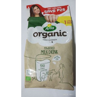 Arla Organic Powdered Milk Drink 1 liter pack❤