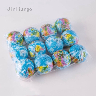 Jinliango Soft Bouncing Ball Earth Foam Globe Planet World Map Palm Stress Relief Toy