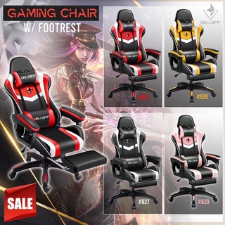 Royal No.1 ON/OFF Gaming Chair (Leather) Computer chair, Ergonomic, Game home, backrest reclining.