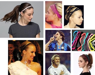 Sports Yoga Stretch Headband Women Elastic Band Hair Rope Hair Accessories multi-color