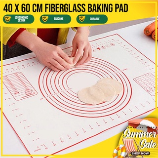 Silicone Baking Pad Mat Fiberglass Baking Sheet Rolling Pad Kneading Dough Mat 40cm x 60cm