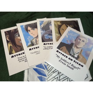 Attack on Titan Minimalist mini-poster (Character Quotes)