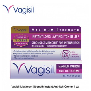 Vagisil Maximum Strength Instant Anti-Itch Crème 1 oz. (New Packaging) (1)