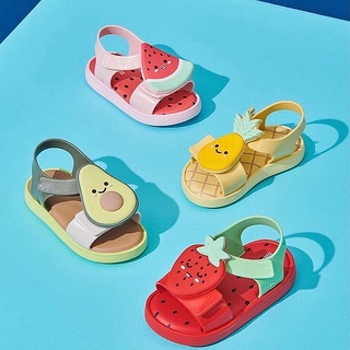 Summer Mini Melissa Kids Shoes Jelly Shoes Avocado Children Fruit Sandals And Slippers Strawberry De