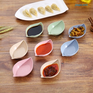 jayscent Creative Leaf Shape PP Seasoning Dish Sauce Vinegar Mini Plate Tool