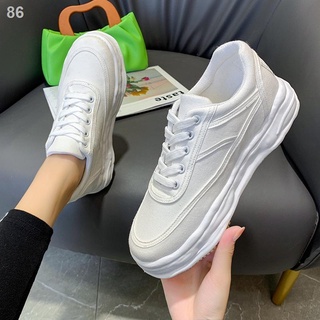 ✆2021 autumn white shoes small fragrance new casual shoes breathable black and white board shoes lo