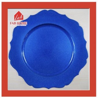 Charger Plate Blue Elegant 13 inches