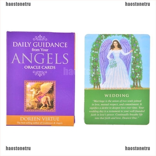 【HAOS】Tarot Cards Daily Guidance Angel Oracle Card Deck Table Game Playing Cards Board (9)