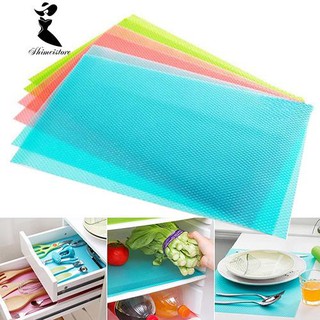 【COD】shimei 4 Pcs Anti-bacterial Anti-fouling Cushion Freezer Pad Kitchen Refrigerator Mat