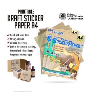 Kraft Sticker Paper A4 175GSM (20 sheets)
