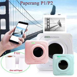 【Stock】 Paperang P1 P2 Portable Phone Wireless Connection Paper Printer Photo Label Memo Instant Pri (1)