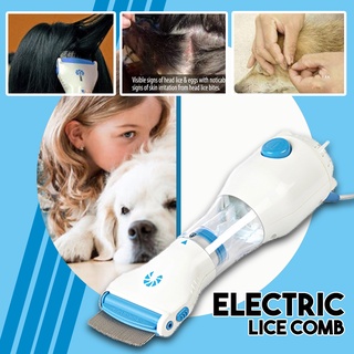 Electric Lice Comb-Vacuum Lice Remover Comb for Head Lice Pet Anti-Flea & Lice Cleaner