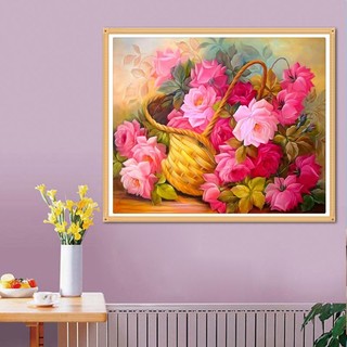 ,Flower,Pink,Diamond Painting,,3D,Needlework (1)