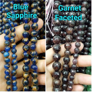 Blue Sapphire/ Faceted Garnet