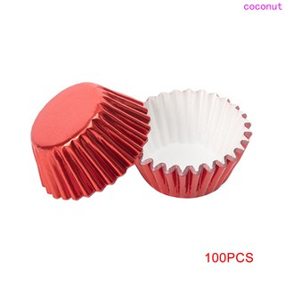 100pcs Paper Cupcake Cup Aluminium Foil Muffin Baking Cups Liners Cupcakes Case Container