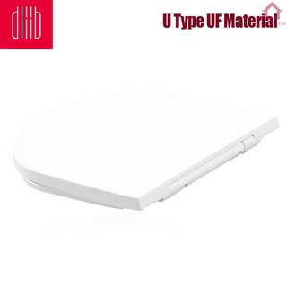 ଓ Diiib Toilet Seats Cover Replacement Universal Thicken Slow-Close Toilet Seats Lid U Type UF Material