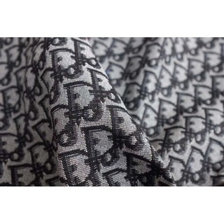 European and American D letter Jacquard fabric DIY bag cloth Handbags polyester cotton linen woven kain 50X150cm (3)