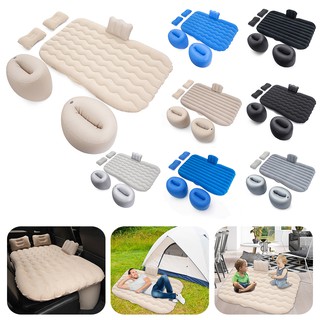 Car Inflatable Mattress Rear Flocking Car SUV General Inflatable Bed Car Air Bed Travel Bed Removabl
