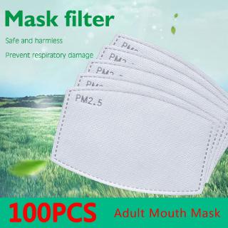 READY STOCK PM2.5 5 Layer Carbon Filter Mask Plug-in Filter for Adult Kids Mask
