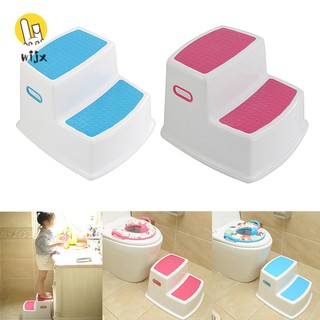 WiJx❤❤❤Summer Korean 2 Step Stool for Kids Toddler Stool for Toilet Potty Training Slip Bathroom Kit (1)