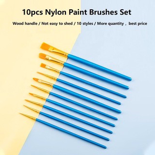 Nylon Artist Brush Set (10pcs/set) Art City