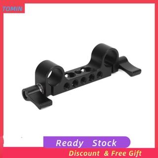 Tomin 15mm Railblock Rod Clamp Holder with 1/4 Inch and 3/8 Thread for Camera Shoulder Rig DSLR