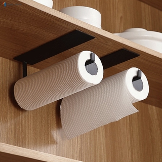 Paper Towel Holder Under Kitchen Cabinet Self Adhesive Towel Paper Holder Stick on Wall (2)