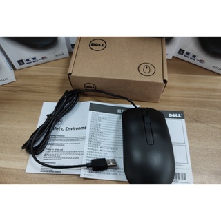 Original genuine Dell (DELL) optical mouse USB wired mouse new upgrade MS116 double box