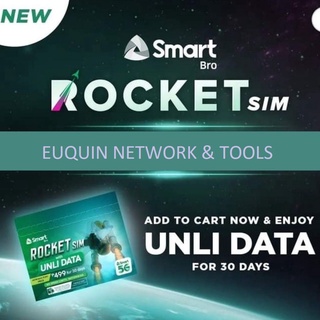 【in stock】rocket sim Unli Data 30 Days (Smart Bro Rocket Sim)