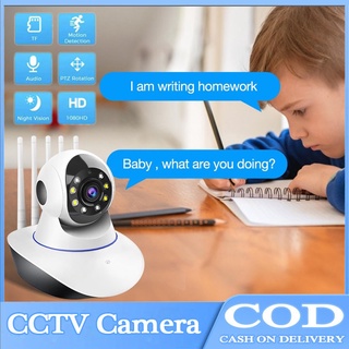 CCTV Camera，lacooppia 1080P IP Camera with Pan/Tilt Two-Way Audio 5 Antennas Super Signal