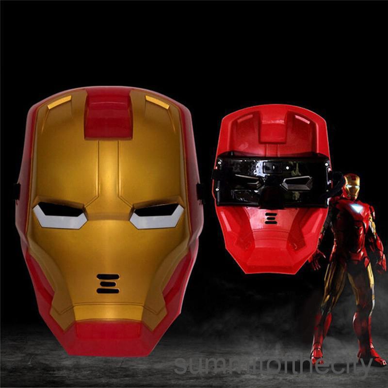 Super Hero Avengers Hulk Captain America Spiderman & Iron man LED Cosplay Mask